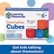 6 Pieces Ages 6+ Foam Cubes for Social-Emotional Learning School Counselor Supplies Speech Therapy Toys Ice Breaker Cubes